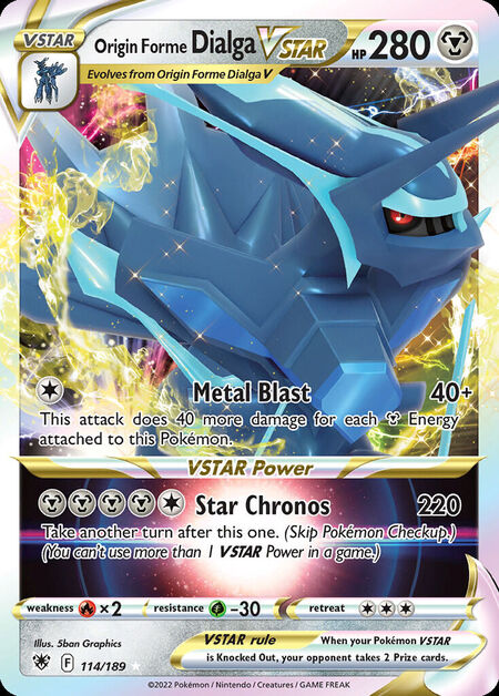 Origin Forme Dialga VSTAR ASR 114