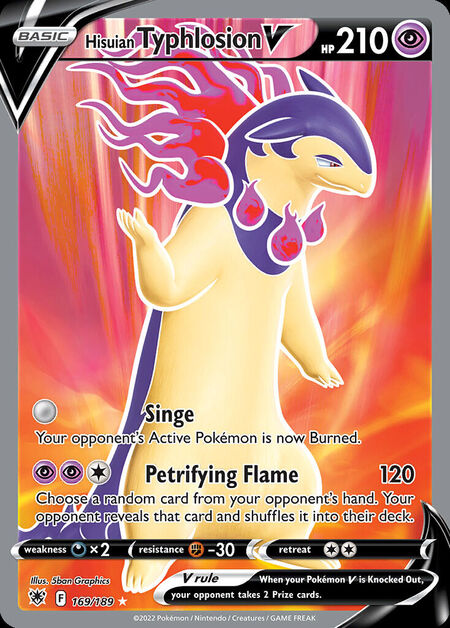 Hisuian Typhlosion V ASR 169