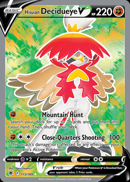 Hisuian Decidueye V ASR 173