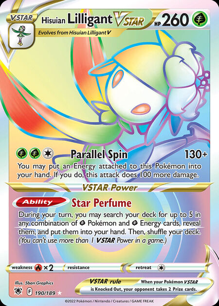 Hisuian Lilligant VSTAR ASR 190