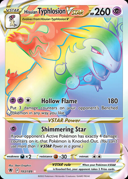 Hisuian Typhlosion VSTAR ASR 193