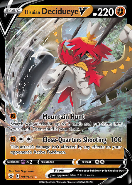 Hisuian Decidueye V ASR 83