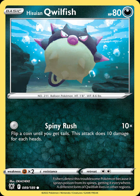 Hisuian Qwilfish ASR 89