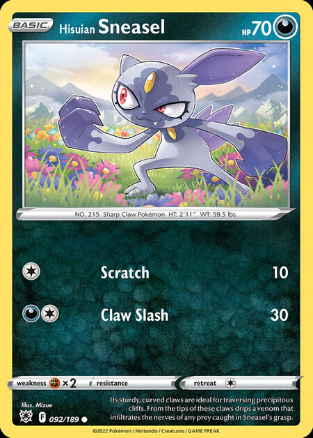 Hisuian Sneasel ASR 92