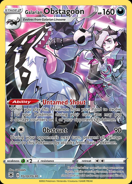 Galarian Obstagoon ASR TG10