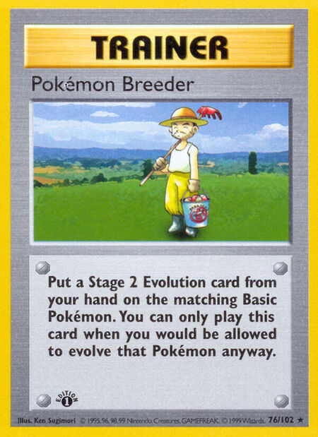 Pokémon Breeder Base Set 76