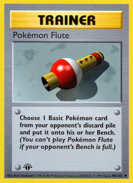 Pokémon Flute Base Set 86