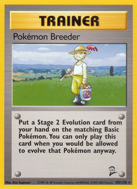 Pokémon Breeder Base Set 2 105