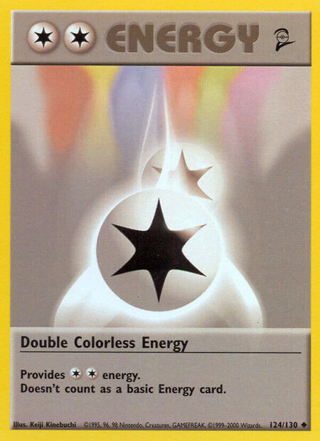 Double Colorless Energy Base Set 2 124