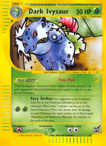 Dark Ivysaur BEST 6