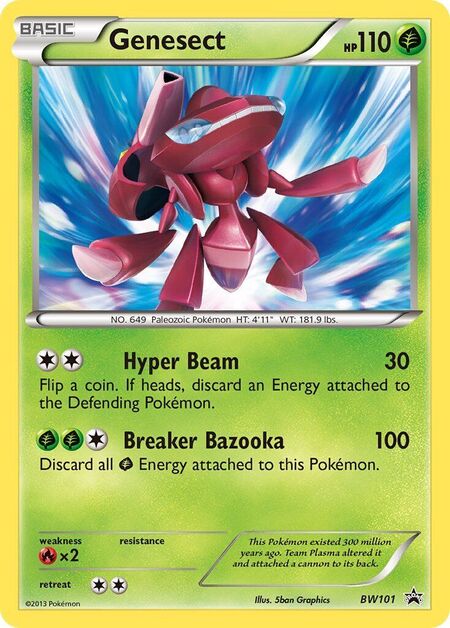 Genesect Black & White Promos BW101