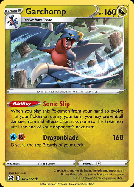 Garchomp BRS 109