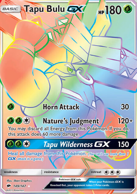 Tapu Bulu-GX Burning Shadows 149