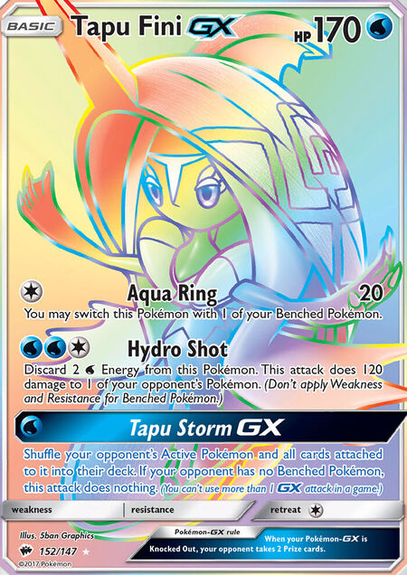 Tapu Fini-GX Burning Shadows 152