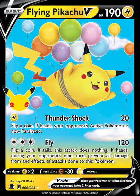 Flying Pikachu V CEL 006