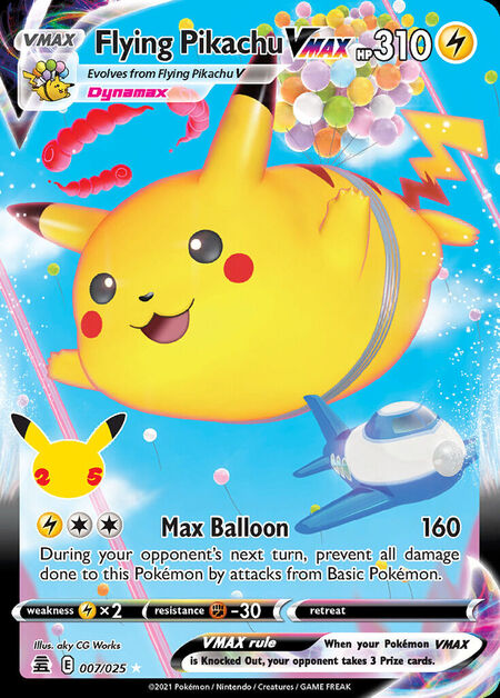Flying Pikachu VMAX CEL 007