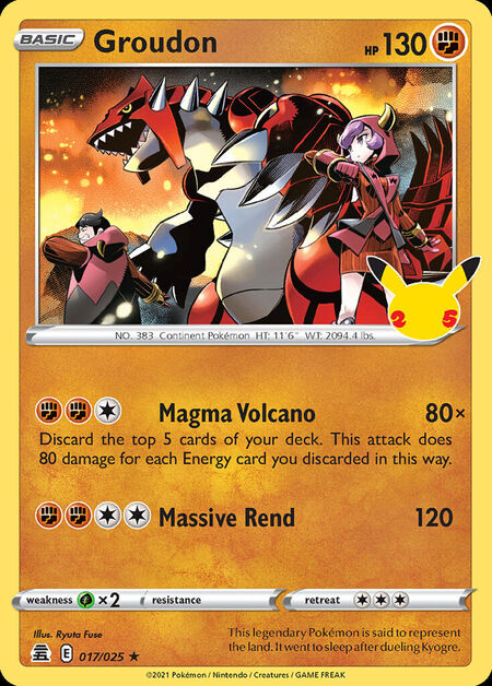 Groudon CEL 017
