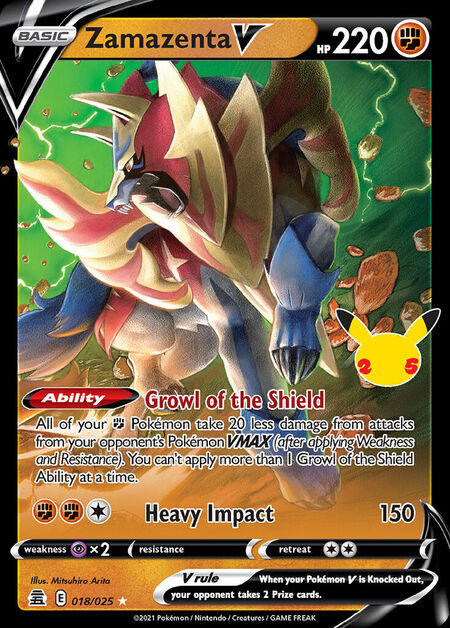 Zamazenta V CEL 018