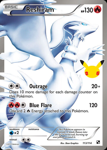 Reshiram CEL 113