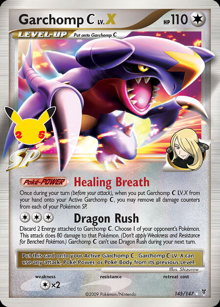 Garchomp C LV.X CEL 145