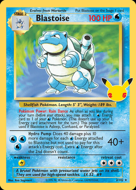 Blastoise CEL 2