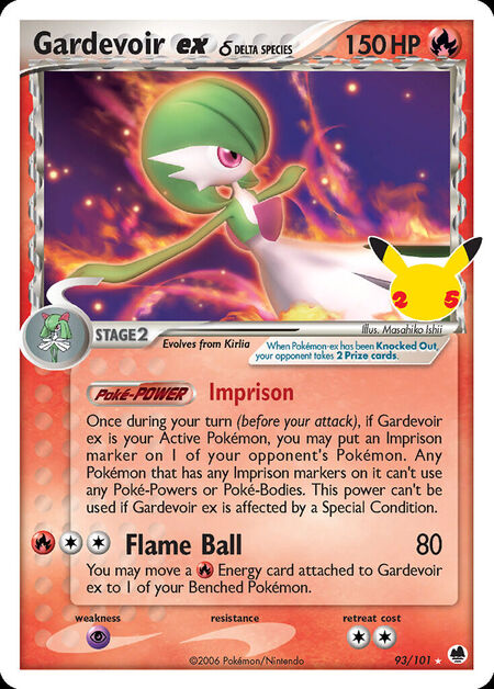 Gardevoir ex δ CEL 93