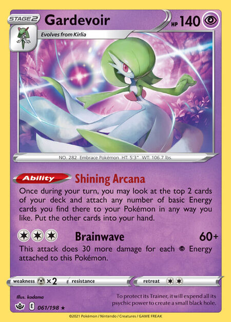 Gardevoir CRE 61  Pokemon TCG POK Cards