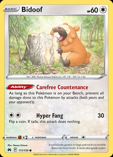 Bidoof CRZ 111