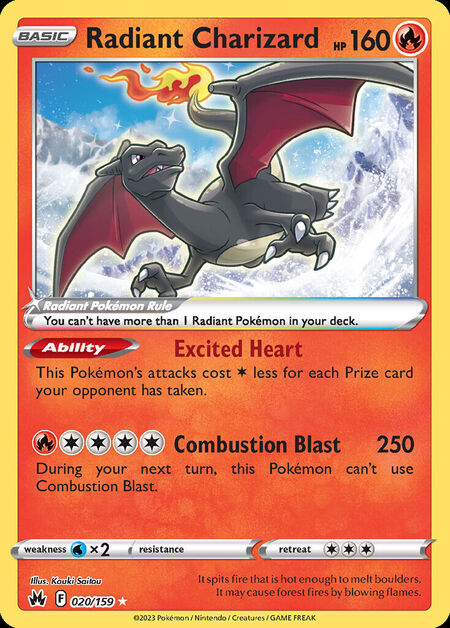 Radiant Charizard CRZ 20