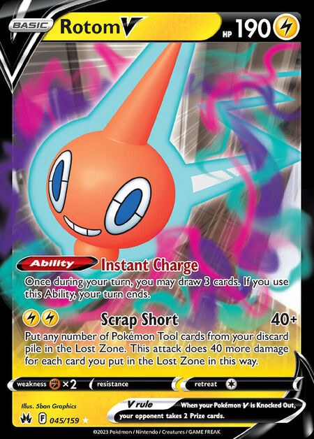 Rotom V CRZ 45