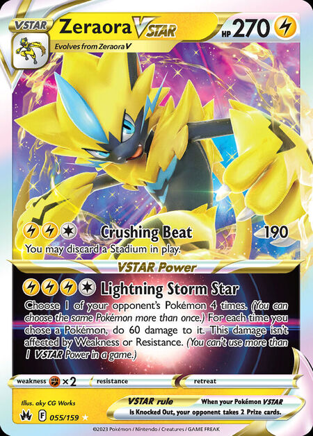Zeraora VSTAR CRZ 55