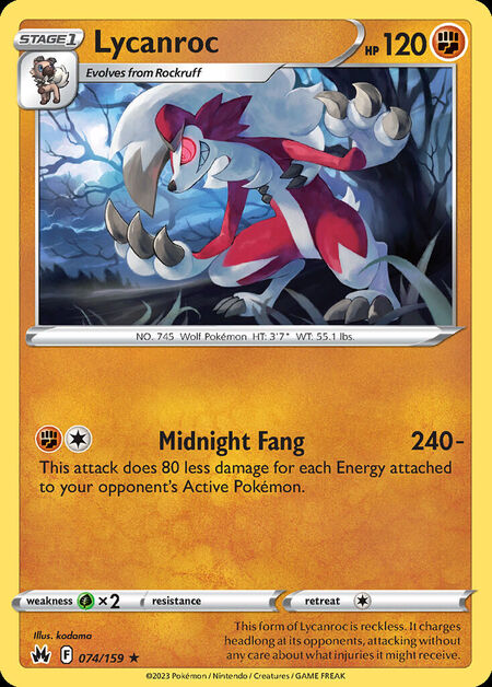 Lycanroc CRZ 74