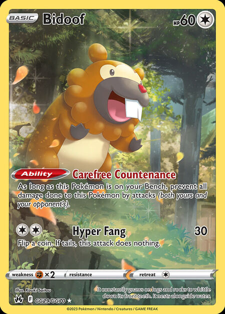 Bidoof CRZ GG29