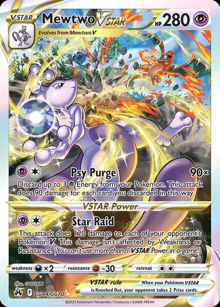 Mewtwo VSTAR CRZ GG44