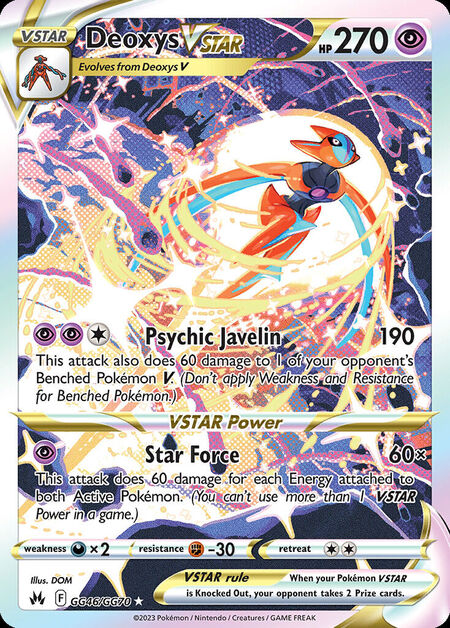 Deoxys VSTAR CRZ GG46
