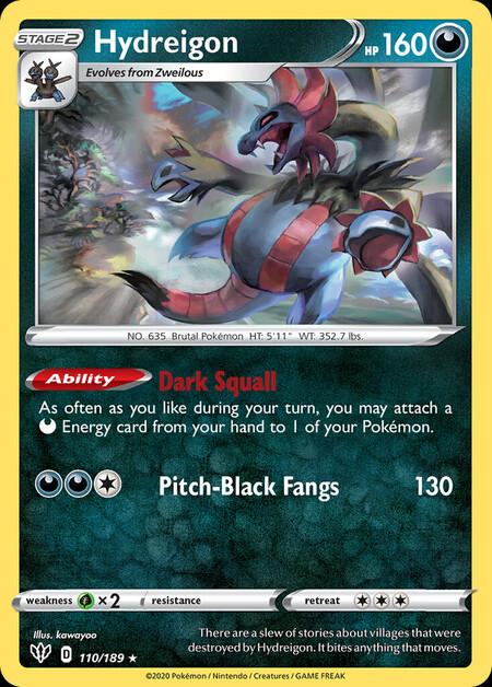 Hydreigon Darkness Ablaze 110