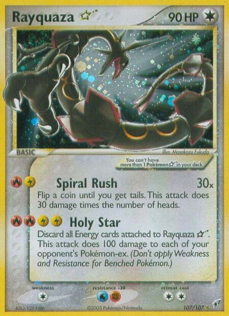Rayquaza Star Deoxys 107