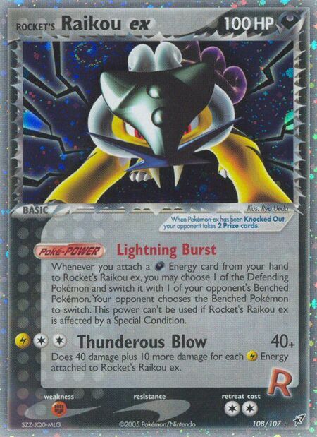 Rocket's Raikou ex DX 108