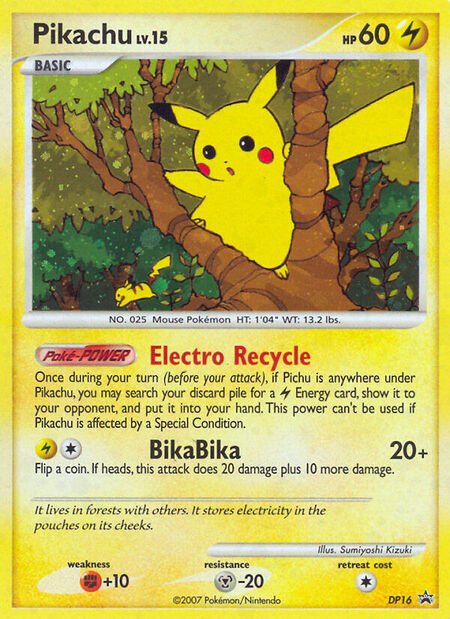 Pikachu DPP DP16