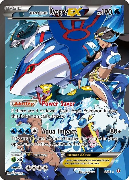Team Aqua's Kyogre-EX Double Crisis 6