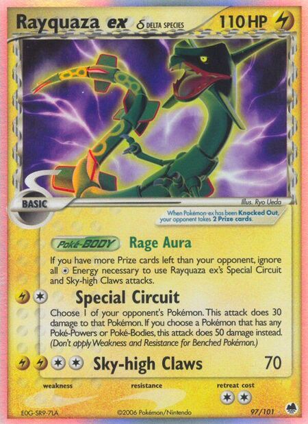 Rayquaza ex δ Dragon Frontiers 97
