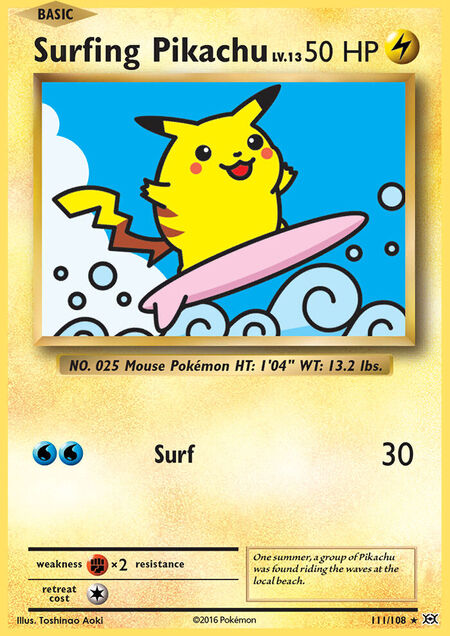 Surfing Pikachu Evolutions 111