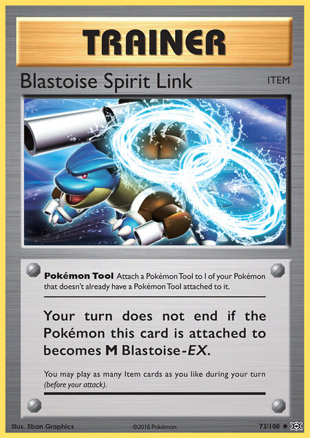 Blastoise Spirit Link Evolutions 73