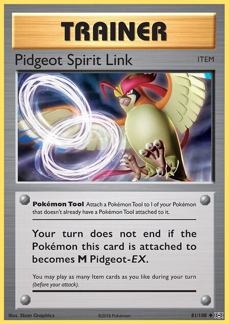 Pidgeot Spirit Link Evolutions 81