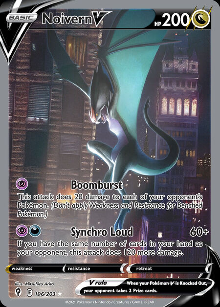 Noivern V Evolving Skies 196