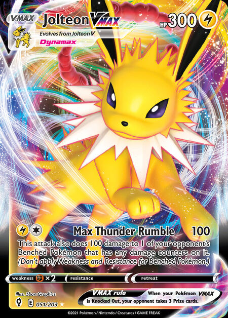 Jolteon VMAX Evolving Skies 51