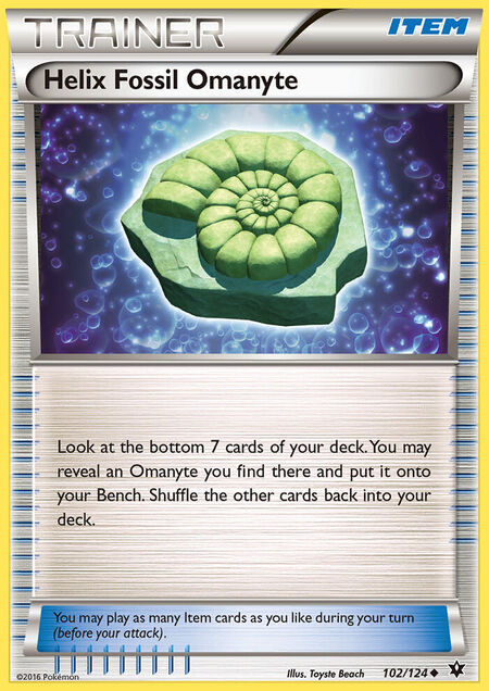 Helix Fossil Omanyte Fates Collide 102