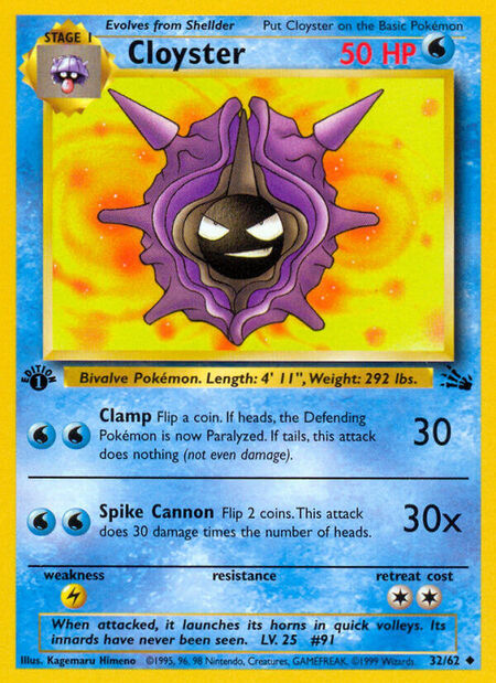 Cloyster Fossil 32