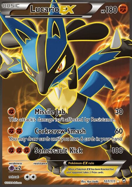 Lucario-EX Furious Fists 107