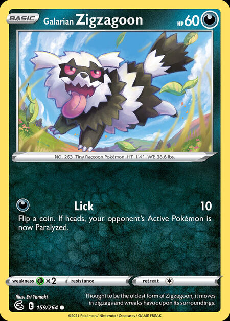 Galarian Zigzagoon FST 159